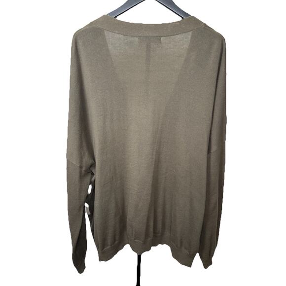 Natural Life Cardigan Sweater Women’s L/XL Daisy Flower Graphic Oversized Cotton - Picture 2 of 8